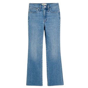 NWT Womens Petite Size 24 24P Madewell Cali Demi-Boot Jeans in Shoreham Wash